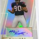 Mario Williams RC Auto 2007 Topps Paradigm Rookie Autograph #89 /149