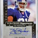 Tiki Barber #/20 Auto 2005 UD Portraits Scrapbook Signatures Autograph #SS-TB Giants SCARCE!