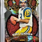 KURT WARNER HOF 2000 Pacific Gold-Crown Die-Cuts #21 Rams, HOF