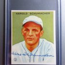 Harold Schumaker Signed 1933 Goudey Reprint Card #240 Autograph Giants