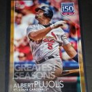 ALBERT PUJOLS #'d to /10  5x7 2019 Topps 150 Years of Baseball GOLD Cardinals HOF