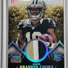BRANDIN COOKS #/99 RC 2014 Crown Royale ROOKIE ROYALTY 3-Color PATCH RAMS, SAINTS #RR7