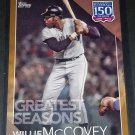 WILLIE McCOVEY #'d to /10 GOLD 5x7 2019 Topps 150 Years of Baseball #150-143 Giants HOF