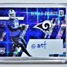 GERALD EVERETT 06/10 RC AUTO 2017 Panini Unparalleled HYPER PLAID Auto RC RAMS