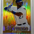 Matt Kemp #04/25 2013 Panini EN FUEGO Gold Prizm Refractor #EF-27 Parallel Dodgers, Reds