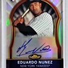 Eduardo Nunez Auto RC Refractor 2011 Finest Rookie Autograph Refractor #105 Red Sox, Yankees