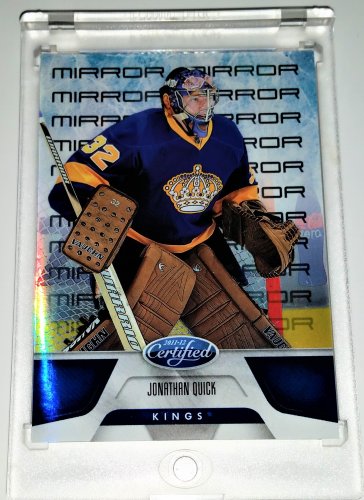 Jonathan Quick #/99 Insert 2011-12 Certified Mirror Blue #13 Kings