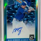 Alex Verdugo /125 Auto 2018 Prizm Rated Rookie Aqua Parallel #RRS-AV DODGERS HOT!