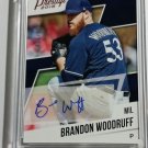 Brandon Woodruff RC #/199 AUTO 2018 Prestige Certified Autograph #PR-BR BREWERS
