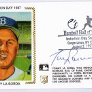 Tommy Lasorda Auto 1997 Hall of Fame Induction First Day Stamped Cache  HOF  DODGERS