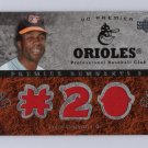 Frank Robinson /75 HOF 2007 Upper Deck Premier Remnants 3 Authentic Jersey #PR3-FR Orioles