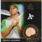 Reggie Jackson HOF 2007 SP Legendary Cuts Stitch in Time Relics Bat #ST-RJ A's