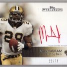 Mark Ingram RC Auto 2011 Topps Precision Rookie Autographs Red Ink #110 RC Saints Ravens #/75