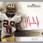 Mark Ingram RC Auto 2011 Topps Precision Rookie Autographs Red Ink #110 RC Saints Ravens #/75