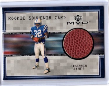 Edgerrin James RC 1999 Upper Deck MVP Souvenirs G/U Football #EJ-S