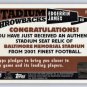 Edgerrin James 2001 Topps Finest Stadium Throwbacks Seat #FS-EJ G/U