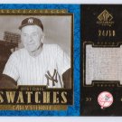 Casey Stengel /50 Jersey 2003 SP Legendary Cuts Historic Swatches #J-CS Yankees
