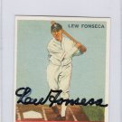 Lew Fonseca Signed 1933 Goudey Reprint Card #43