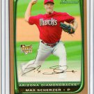 Max Scherzer RC 2008 Bowman Draft Picks & Prospects Gold #BDP33 Nationals, Tigers Diamondbacks