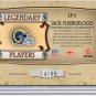 Jack Youngblood /85 HOF 2007 Donruss Classics Legendary Players Jersey Team Logo RAMS