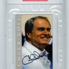 Chuck Noll Auto Signed 1998 Ron Mix Football Hall of Fame Platinum STEELERS