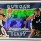Tim Duncan 1998 Press Pass Mike Bibby Double Threat #1  Spurs