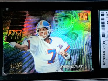 John Elway 1995 Action Packed 24KT Gold Team Monday Night #8 Broncos Rare