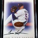 Trevor Hoffman HOF Auto 1996 Leaf Signature Series Autographs On-card Padres