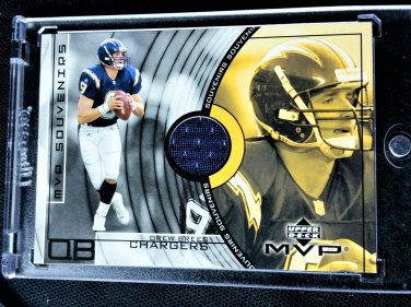DREW BREES 2002 UD MVP MVP Souvenirs Game-used Jersey #SS-DB CHARGERS