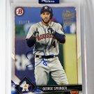 George Springer /18 Auto 2020 Topps Archives Autograph ASTROS