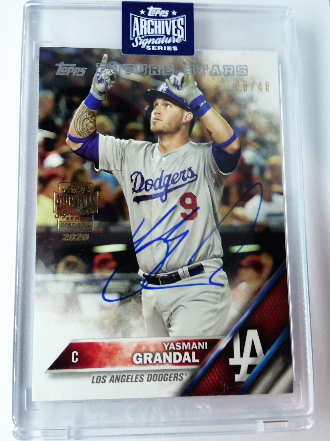 Yasmani Grandal /48 Auto 2020 Topps Archives Autograph DODGERS