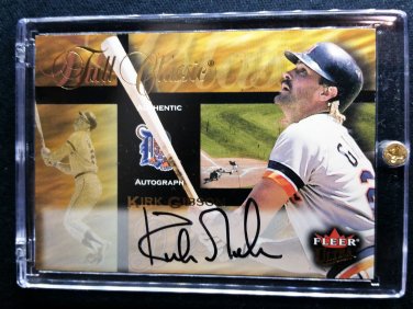 Kirk Gibson Auto 2002 Fleer Fall Classic On-card Autograph