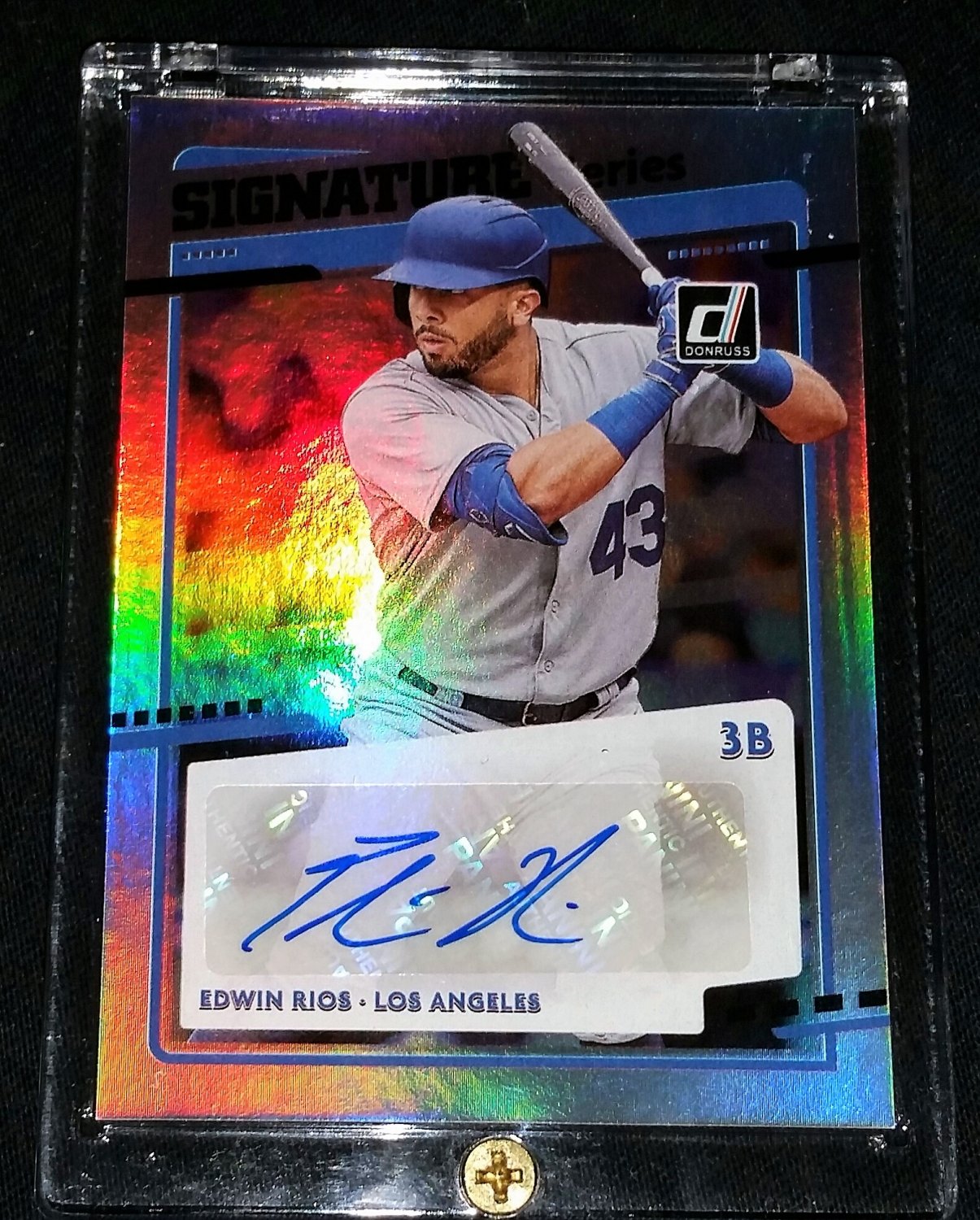 Edwin Rios RC Auto 2020 Panini Donruss Signatures #SS-ER Dodgers