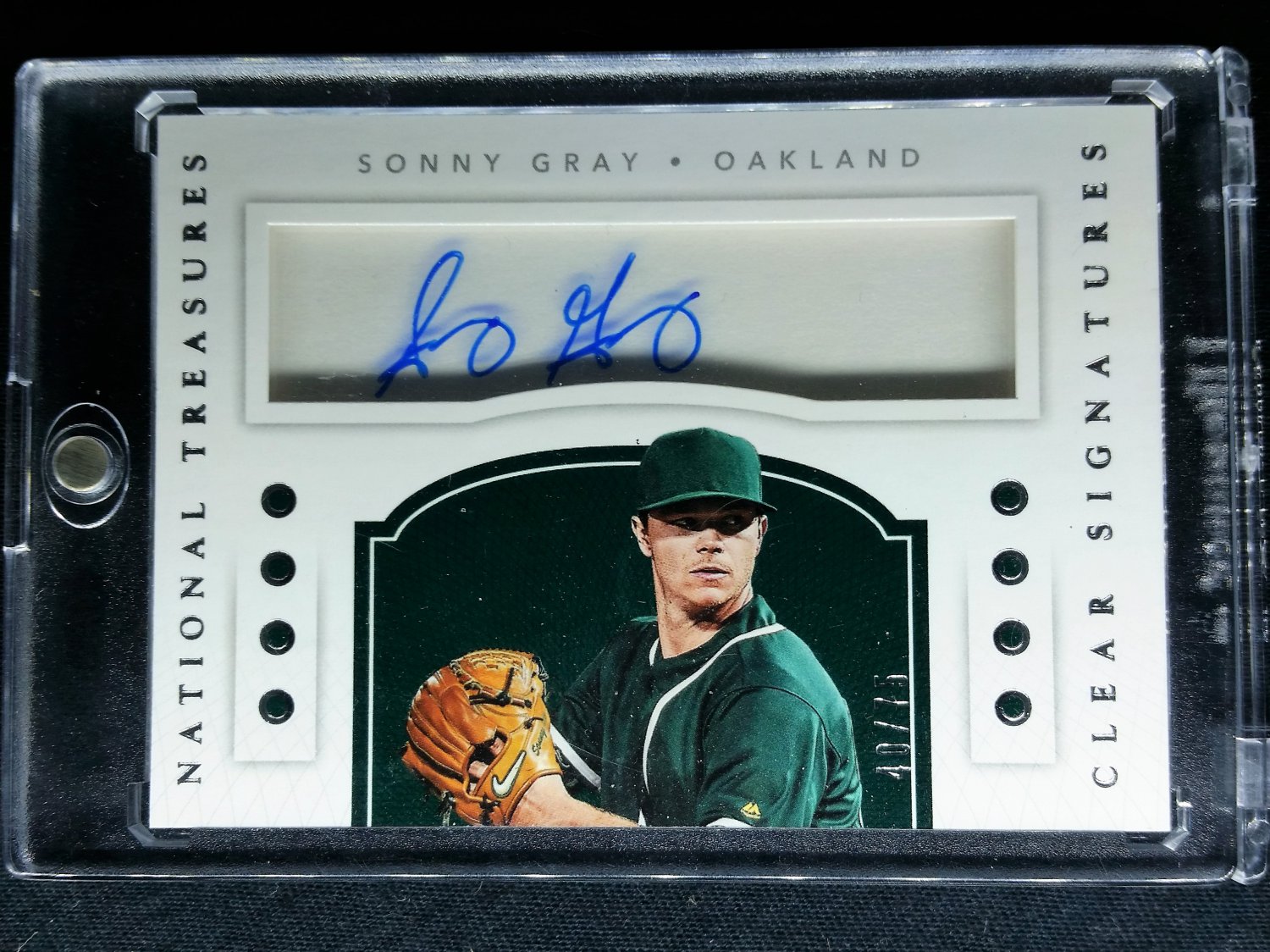 Sonny Gray /75 Auto 2016 National Treasures Clear Signatures Autograph ...