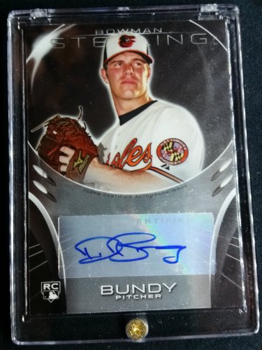 Dylan Bundy RC Auto 2013 Bowman Sterling Rookie Autographs Angels, Orioles
