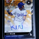 Kiebert Ruiz RC Auto 2020 Bowman Next Top 100 Prospects Autographs #T39A Dodgers