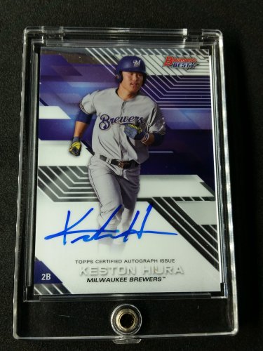 Keston Hiura 2017 Bowman's Best Certified Autograph #B17-KH Brewers