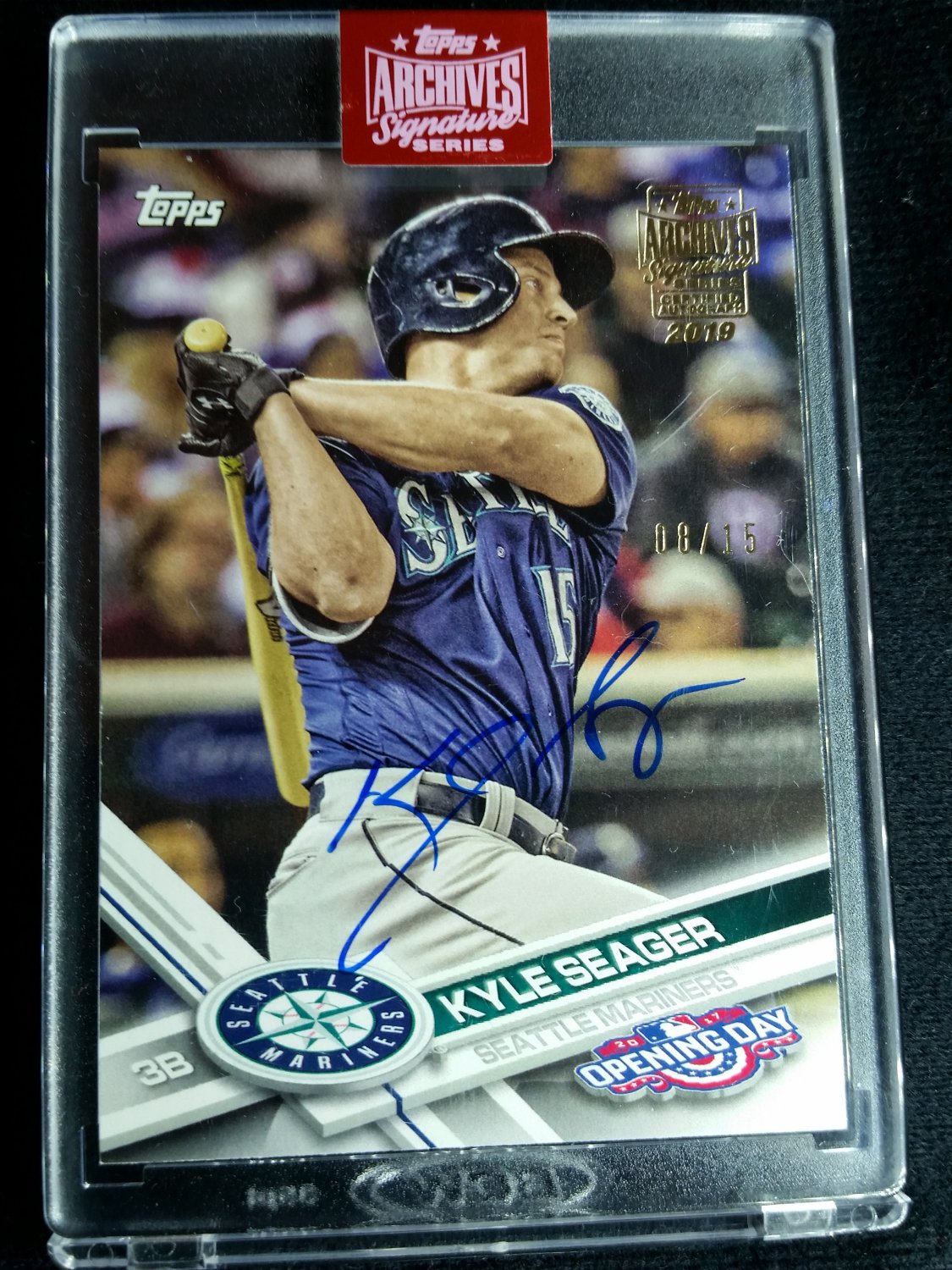 Kyle Seager /15 Auto 2019 Topps Archives Signature Series Autographs ...