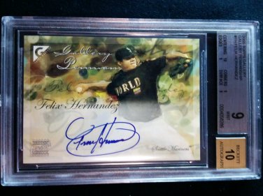 Felix Hernandez Auto 2005 Topps Gallery Penmanship Autograph #FH BGS 9/10 Mariners