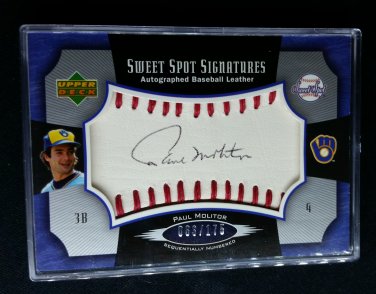 Paul Molitor /175 AUTO 2005 Sweet Spot Signatures Autograph BREWERS, HOF
