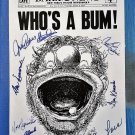 Brooklym Dodgers Multi-signed Who's A Bum! Print 11x17 Newcombe, Podres, Loes