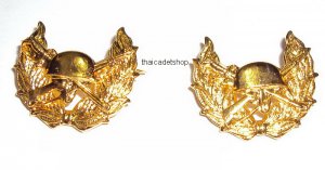 ROYAL THAI AIR FORCE DIRECTORATE OF QUARTERMASTER METAL BADGE PIN BRANCH INSIGNIA