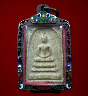 PHRA SOMDEJ THO MONK THAI AMULET OLD Thai Amulet Buddha Very Rare In Case BBB06