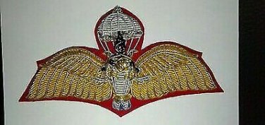 Old Wings Thai Army Airborne Parachutist Bat Handmade Magnet Back Original Item