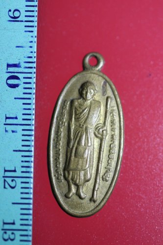 FLA01-dyijlll Buddha Buddhist Success Coin Talisman Thai Amulet Pendant Thailand