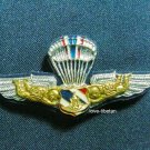 Honorary Class Thai air force Airborne Freefaller Parachutist Metal Wing Pin