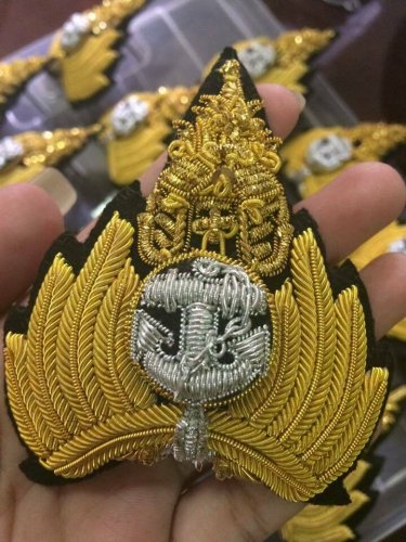 Admirals Badge Royal Thai Navy cap Soldier RTN Current Militaria