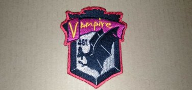 Vampire 461 SQDN. Wing 46 Royal Thai Air Force Militaria Patch