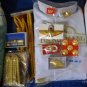 White UNIFORM Soldier shirt, suit, pants, Pins, Ranks, Wing Thai army Military