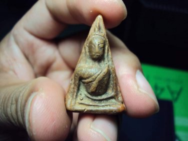 Kru Phitsanulok, Thai Ancient Amulet Magic Buddha Phra Nang Phaya, Terracotta